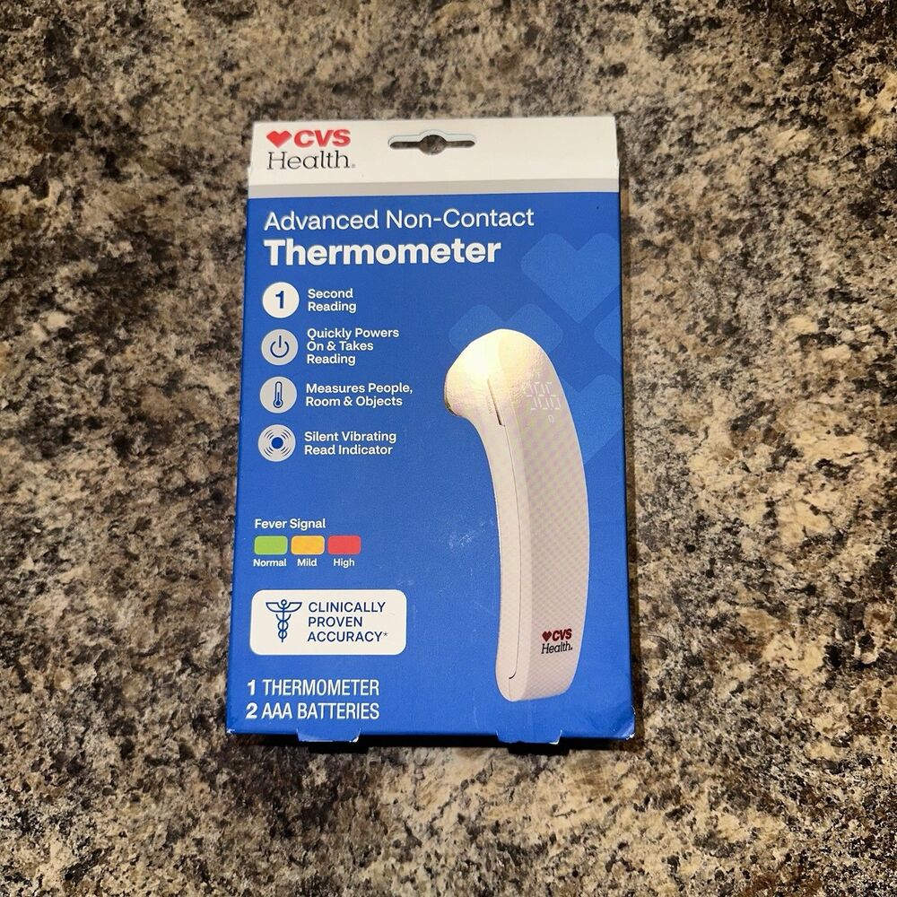 CVS Health Advanced Non-Contact Forehead Thermometer 1 Second New